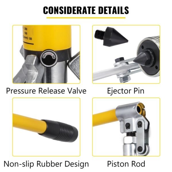 15 Ton Hydraulic Wheel Bearing and Gear Puller with 2/3 Jaws and Case – Heavy-Duty Separator Tool for Bearings - Image 2