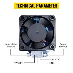 12V CNC Laser Module – 5.5W Laser Head with 450nm Wavelength for Precision Engraving and Cutting