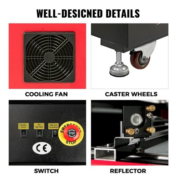 100W CO2 Laser Engraving and Cutting Machine, 900x600mm – Upgraded USB Engraver Cutter for Precision Projects - Image 4