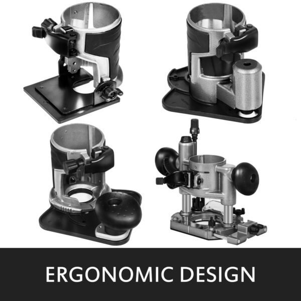 Variable Speed Compact Router Kit, 10,000-30,000 RPM – High-Performance Tool for Precision Woodworking and Shaping - Image 4
