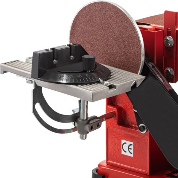 1420 r/min Adjustable Electric Bench Belt Sander – 4" x 36" with 6" Disc, Includes 4 Rubber Foot Pads & Combo
