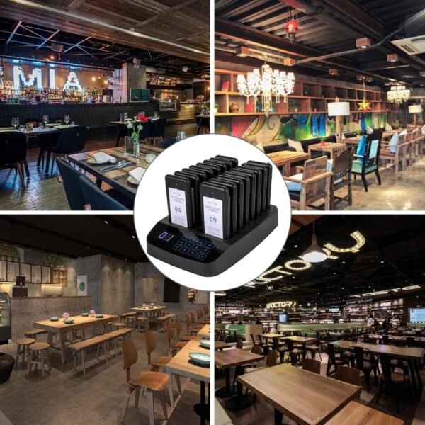 16-Coaster Wireless Paging Queuing System for Restaurants, Efficient Table Management and Customer Paging Solution - Image 8