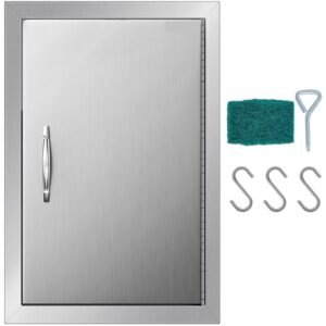 14x20" Single-Walled Stainless Steel Island Access Door – Perfect for Kitchen and BBQ Applications