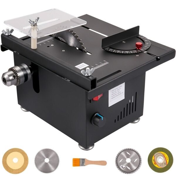 150W Mini Table Saw with 10000RPM Motor Speed, Portable DIY Cutting Machine, 0-90° Angle Cutting, Stepless Speed Regulation, 1.3in Cutting Depth - Compact Multifunctional Saw for Home Projects - Image 5