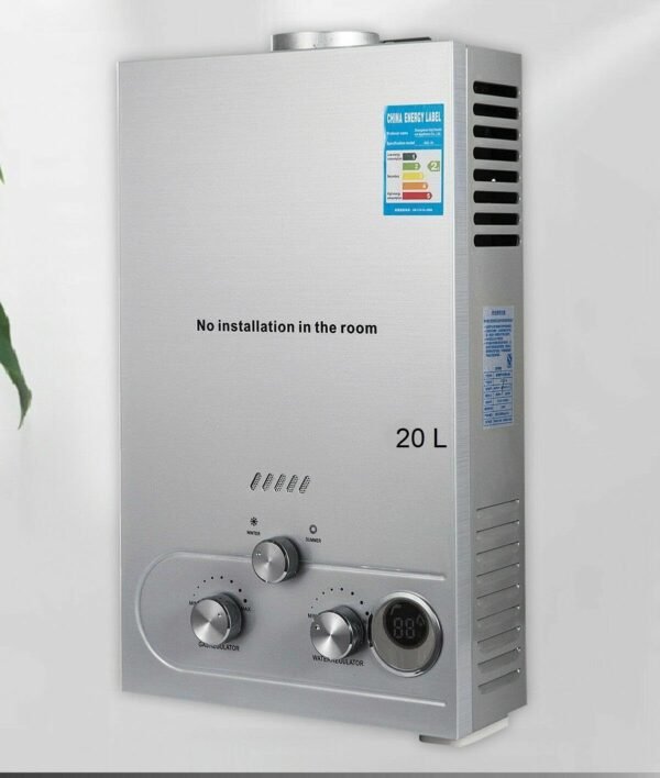 20L LPG Propane Tankless Water Heater – Energy-Efficient On-Demand Hot Water for Home, RV, and Outdoor Use – Compact, Easy Installation - Image 3