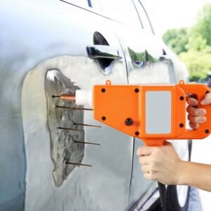 1600A Spot Stud Welder Dent Puller Kit – Car Body Panel Repair Tool with Welding Wires, Electrodes, Slide Hammer, and Accessories for Auto Body Dent Removal