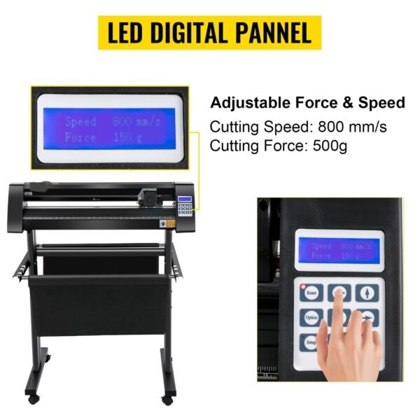Vinyl Cutting Plotter with Signmaster Software and Floor Stand - Precision Calibration Cutting Machine for Paper, Vinyl, and Sign Making - Image 5