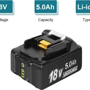 18V 7.0Ah Li-Ion Replacement Batteries for Makita BL1860B, BL1830, BL1820, BL1815, LXT-400 Series (2-Pack) – Compatible with LED Tools