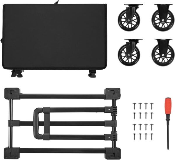 2-in-1 Folding Hand Truck with Bag – Portable Heavy-Duty Shopping Cart for Convenient Transport - Image 3