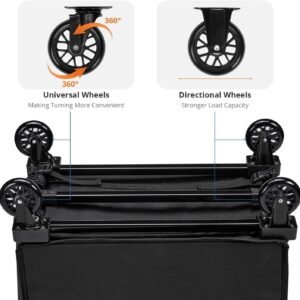 2-in-1 Folding Hand Truck with Bag – Portable Heavy-Duty Shopping Cart for Convenient Transport