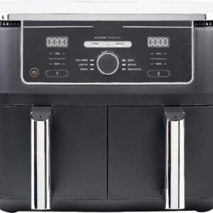 2-Drawer Air Fryer, 9.5L Large Capacity with 6-in-1 Functionality – Dual Independent Cooking Zones, 6 Cooking Functions (Air Fry, Max Crisp, Roast, Bake, Reheat, Dehydrate), Non-Stick & Dishwasher Saf