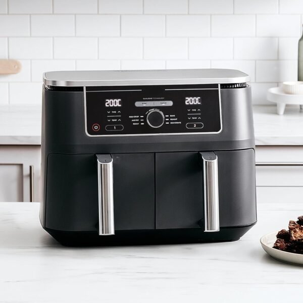 2-Drawer Air Fryer, 9.5L Large Capacity with 6-in-1 Functionality – Dual Independent Cooking Zones, 6 Cooking Functions (Air Fry, Max Crisp, Roast, Bake, Reheat, Dehydrate), Non-Stick & Dishwasher Saf - Image 13