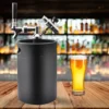 5L Stainless Steel Pressurized Mini Beer Keg with Adjustable System, Premium Tap, and CO2 Charger Kit for Home Brewing