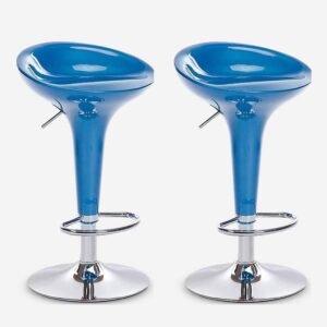 Set of 2 Bar Stools with Gas Lift – Perfect for Kitchen Counters or Home Bars, Great Value