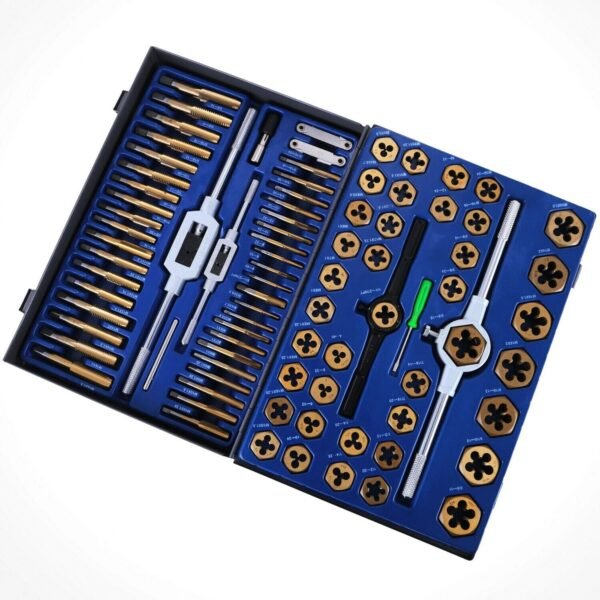 86-Piece Tap and Die Set with Thread Cutting Tools - Complete Metric and Imperial Threading Kit for Professional and DIY Use - Image 12