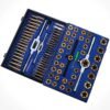 86-Piece Tap and Die Set with Thread Cutting Tools - Complete Metric and Imperial Threading Kit for Professional and DIY Use