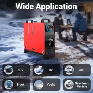 12V/220 8KW Diesel Heater With Adapter Parking Heater with Silencer, LCD Display, and Remote Control