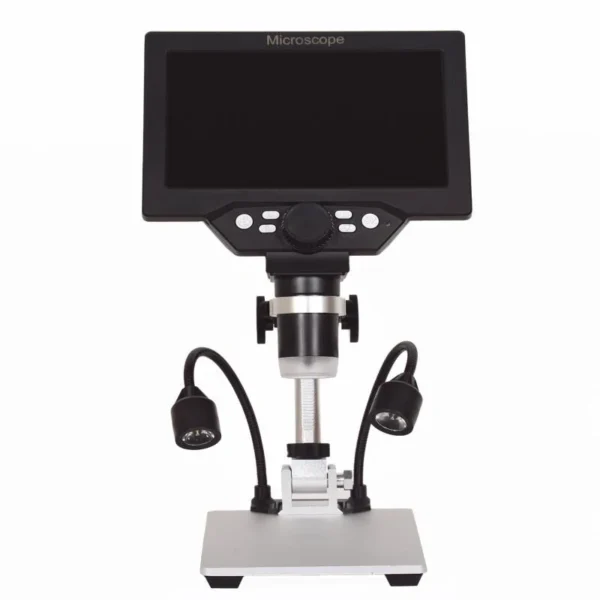 12MP Digital Microscope with 7 Inch Large Color Screen, Wide Base, LCD Display, 1-1200X Continuous Magnification with Light - Built-in Battery Version - Image 9