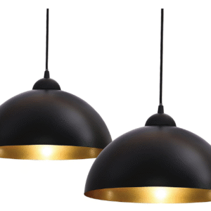 Design 2 x Industrial Vintage LED Pendant Lights â€“ Retro Lighting Fixtures for Home, Loft, and Restaurant Decor