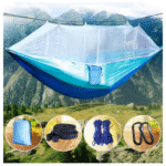Double Camping Hammock with Bug Net â€“ Waterproof and Durable for Outdoor Adventures, Backpacking, and Hiking