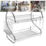 Dish Rack Holder for Drying and Storage â€“ Kitchen Sink Organizer for Plates, Cups, and Utensils