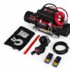 Electric Synthetic Rope Winch 6123.5Kg â€“ Heavy-Duty Gear Train Winch with Roller Fairlead for Off-Road and Industrial Use