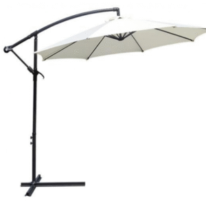 Garden Parasol Sun Shade Umbrella with Crank Handle and Sturdy Stand for Outdoor Patio and Garden