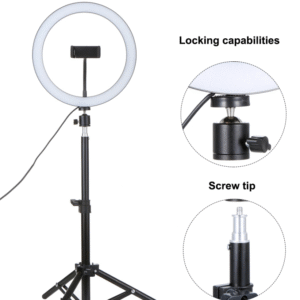 Phone Video Light Lamp With Tripods Selfie Stick