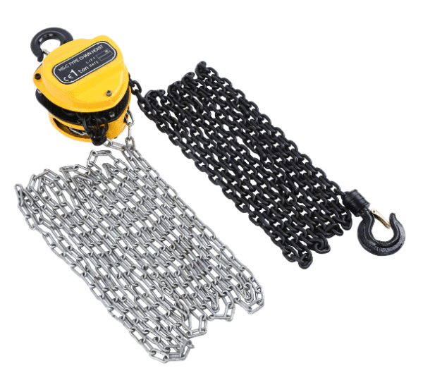 Hand Chain Pulley Hoist for Heavy Lifting, Durable Manual Chain Block for Industrial and Construction Use