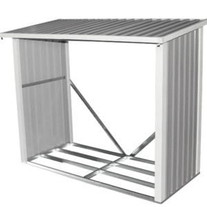 Metal Log Wood Store Shed