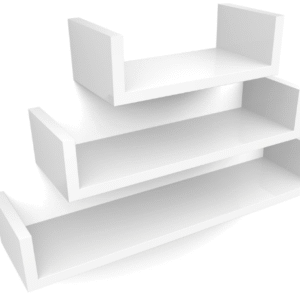 Floating Wall Shelves 3 Pcs Set Modern Decorative Shelving for Home, Living Room, and Office Storage