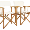 Pair Of Folding Wooden Chairs