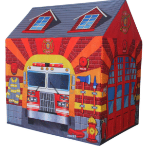 Fire Station Playhouse for Kids â€“ Interactive Firefighter-Themed Toy Playhouse with Realistic Features for Imaginative Play