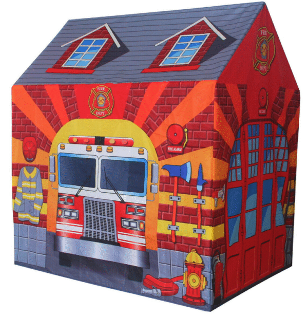 Fire Station Playhouse for Kids â€“ Interactive Firefighter-Themed Toy Playhouse with Realistic Features for Imaginative Play