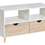 Particle Board TV Media Unit With Shelves & Drawers