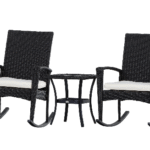Garden Furniture Rocking Chair Set â€“ Comfortable Outdoor Patio Chairs with Cushions and Durable Weather-Resistant Frame
