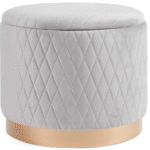 Ottoman Storage Stool, Footstool with Lid