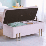 Ottoman Bench Chaise Longue Footrest, Footstool With Internal Storage