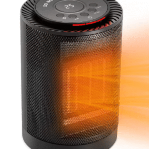 Mobile Fan Heater 1200 W / 600 W, 2 Modes 3 Levels Warm & Natural with LED Display & Thermostat