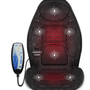 Massager Seat Cushion Heat 6 Vibration Massage Nodes & 3 Heating Pad, Home, Office Use & Car Seat