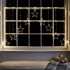 Star Christmas Window Light  with 258 warm white LEDs