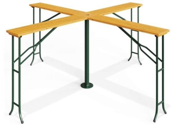 High Folding Beer Table with Parasol Stand for Outdoor Events and Gatherings