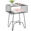 Metal Side Table Stylish Vintage Chest of Drawers for Living Room