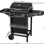 Outdoor gas barbecue 2 + 1 burners 8.7KW