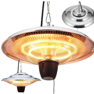 Ceiling Infrared Patio Heater with Pull Switch, Energy-Efficient Outdoor Heating for Patio, Garage, and Garden