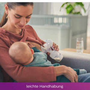 Manual Breast Pump with 125ml Bottle - Transparent