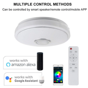 Smart Bedroom Ceiling Lamp with Remote Control â€“ Modern Dimmable Lighting for Bedroom