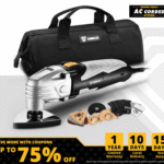 New 220V DKOM40LD1/2 Electric Multi function Oscillating Tool Electric Trimmer Saw Variable Speed with Accessories