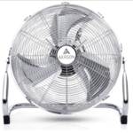 Floor Fan 100W 40cm Powerful Wind Machine with Adjustable Speed and Oscillation for Home and Office Cooling