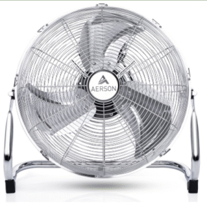 Floor Fan 100W 40cm Powerful Wind Machine with Adjustable Speed and Oscillation for Home and Office Cooling